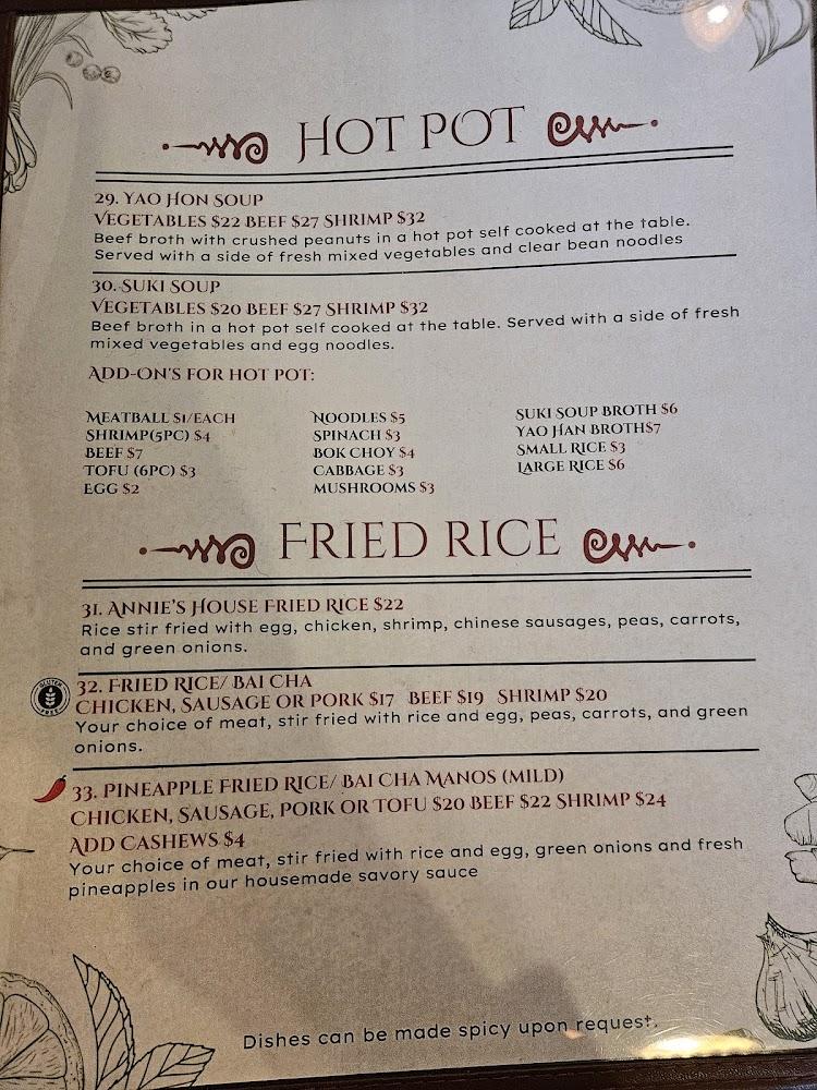 Annie's Cambodian Cuisine Menu image 2